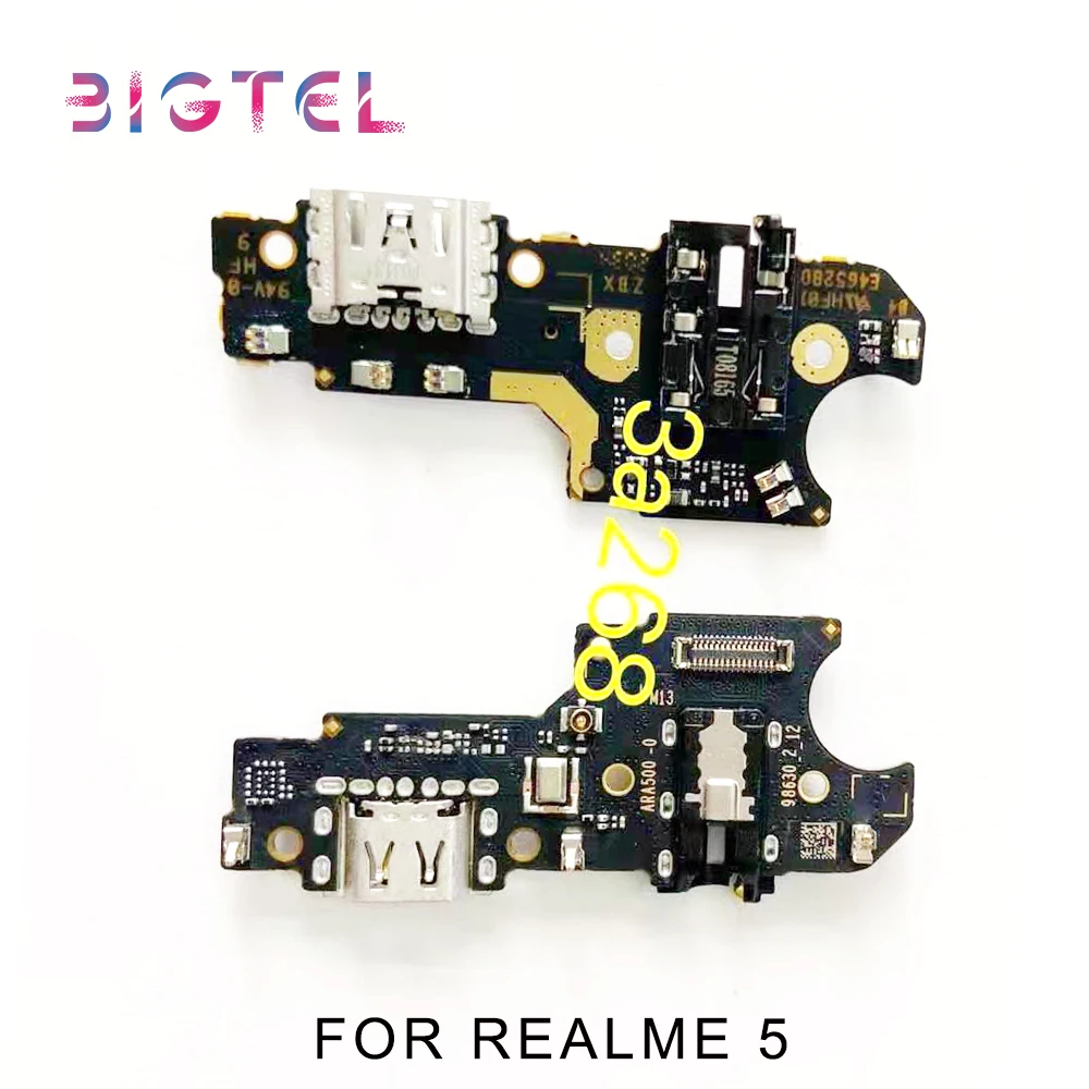 

100% Original For Realme 5 5i 6i 7 7i USB Charging Port Connector Board Parts Charger Dock Flex Cable With Microphone Mic