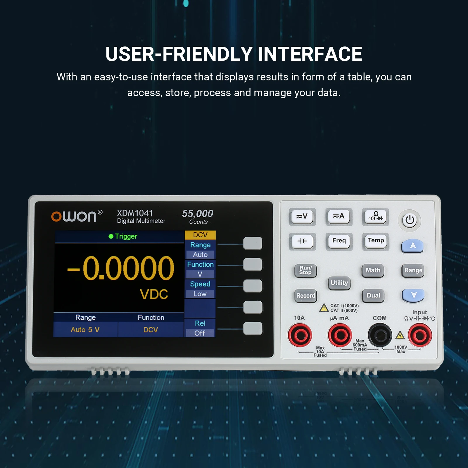 Цифровой мультиметр Owon XDM1041 USB/RS232 55000 отсчетов высокоточный универсальный