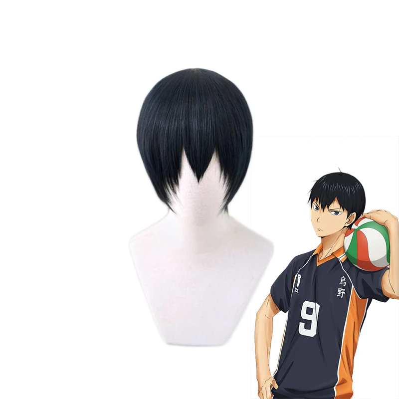 Парик для косплея Haikyuu Kageyama Taisho Hinata Shoyo с короткими желтыми волосами трикотажные
