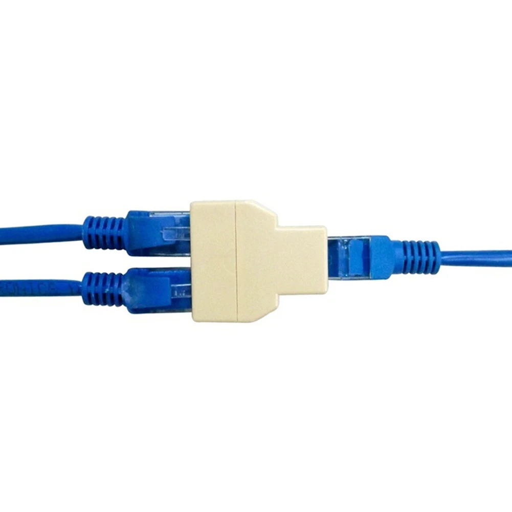 Сетевой разветвитель адаптер 1 к 2-Way Dual Female Cat6/5/5e RJ45 Lan Ethernet для ноутбука