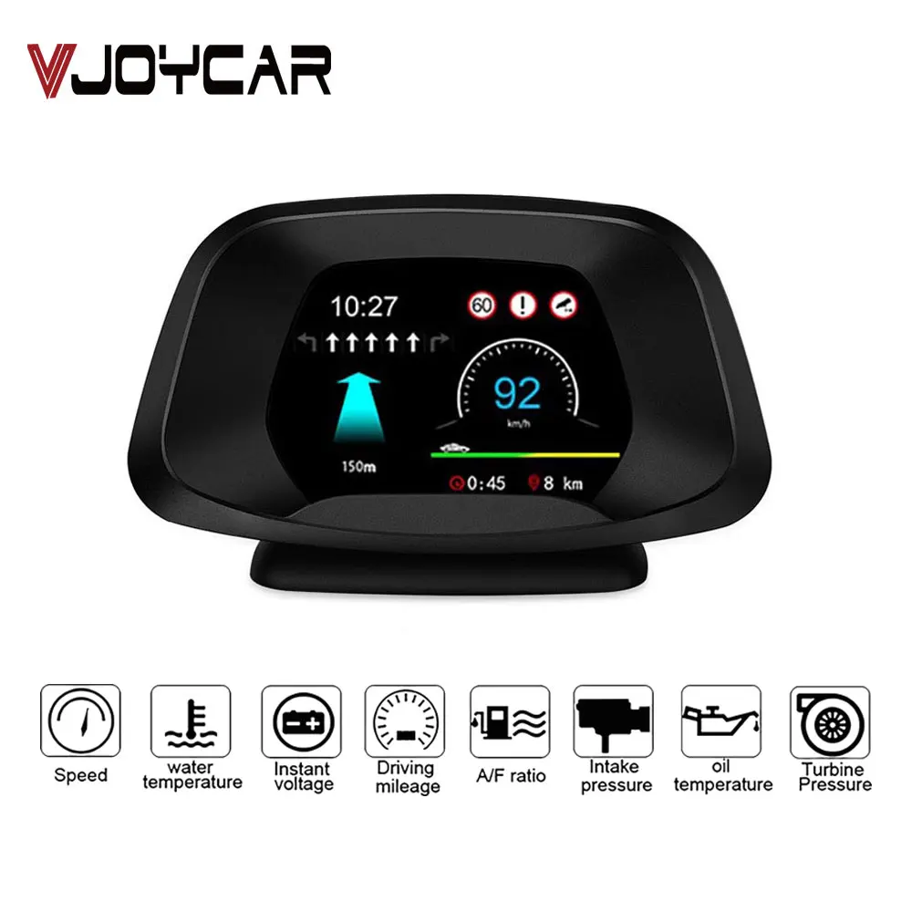 2020 автомобильный HUD OBD + GPS 2 в 1 Head Up Display P19 дополнительная навигация бортовой