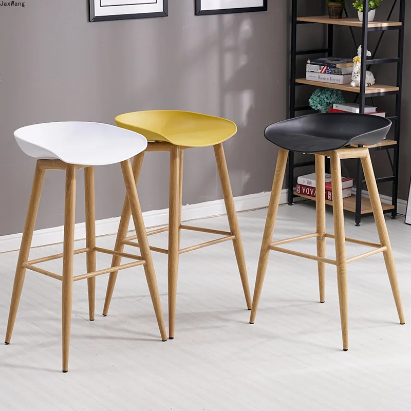 Скандинавский барный стул креативный современный минималистичный стильный