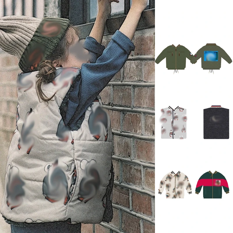 

Children's Jacket 21 New Winter Double-Sided Jacket Girls Winter Jacket Double-Sided Boys Vest Work Clothes Children's Clothing