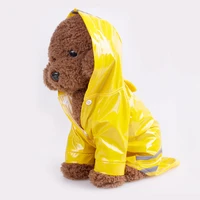 puppy pet raincoat s xl hoodie outdoor cute dog waterproof jacket dog pu raincoat cat clothing summer clothes