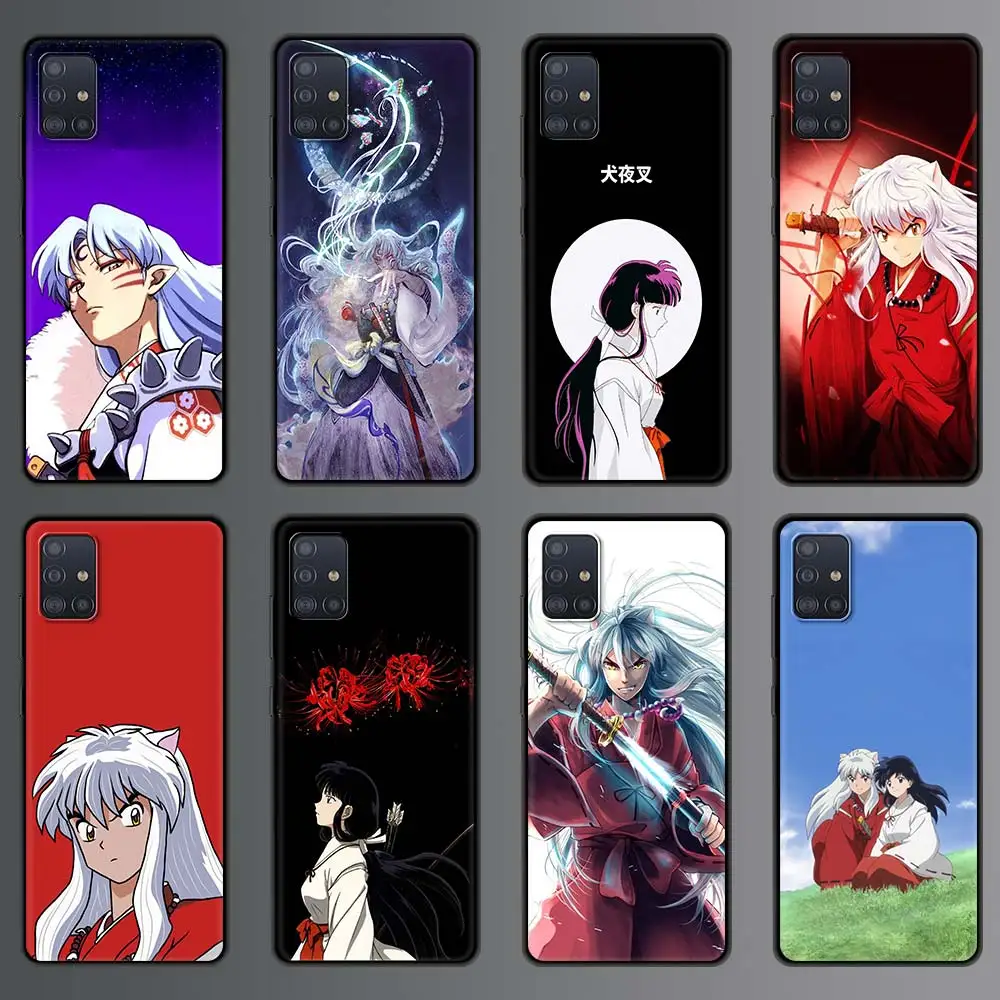 

Phone Case for Samsung Galaxy A51 A71 A70 A50 A40 A20s A30 A10s A20e A10 A02s A01 Silicon Back Cover Japan Anime Inuyasha Cute