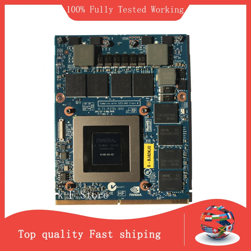 Новая графическая видеокарта GTX880M GTX 880M N15E-GX-A2 DDR5 8 ГБ для ноутбука DELL M17X R4 R5 M18X R2 R3