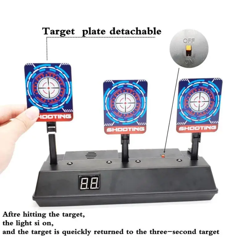 

Электронная мишень для подсчета очков, электрическая мишень для подсчета очков, автоматический возврат, пистолет с водяными пулями, пистол...