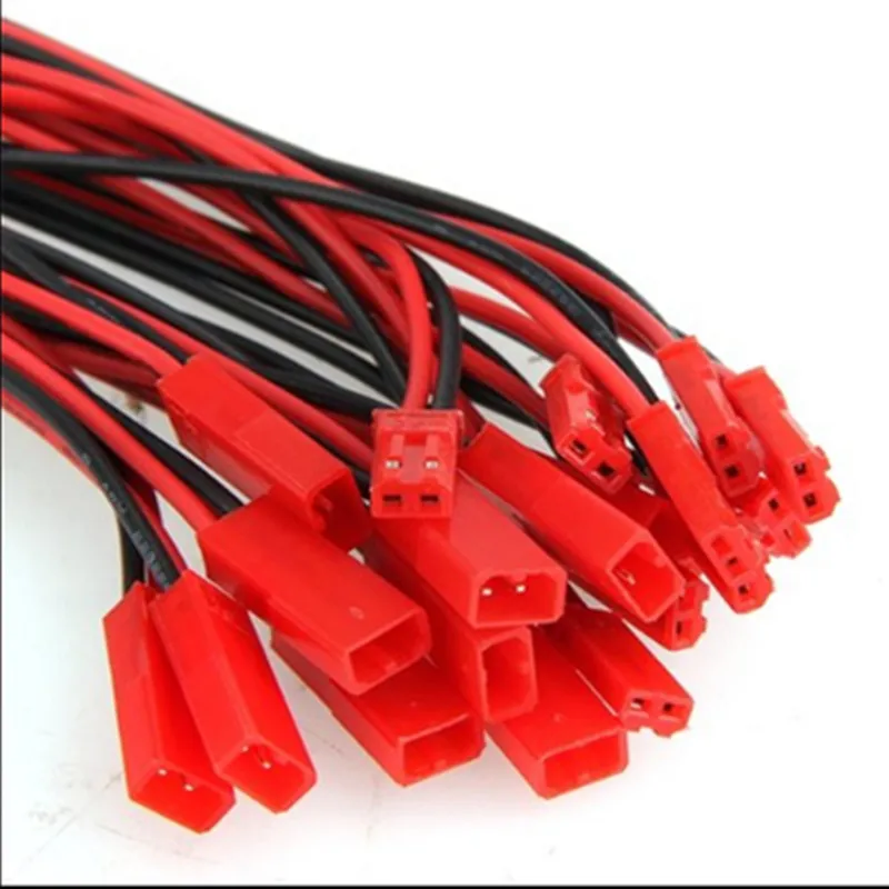 JST пара штекерных проводов 2P кабель с одной головкой/светодиодная Штекерная и