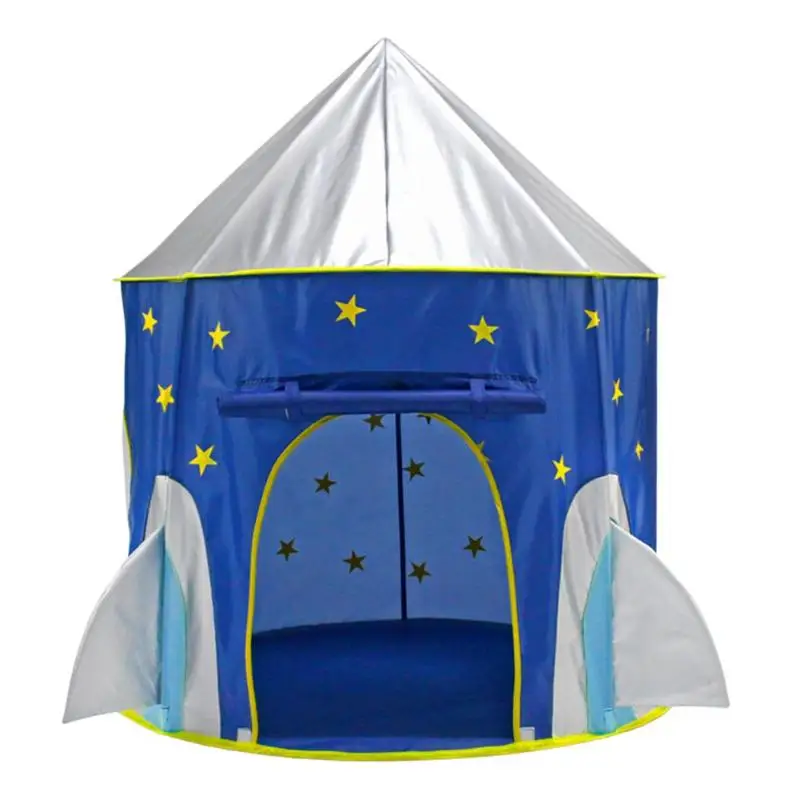 

Folding Star Printed Space Capsule Kid's Garden Travel Toys Camping Blue