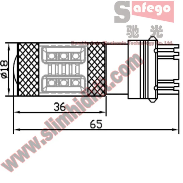 Safego 1 шт. высокое качество 80 Вт светодиодный T25 3156 3157 T20 7440 светодиод стоп