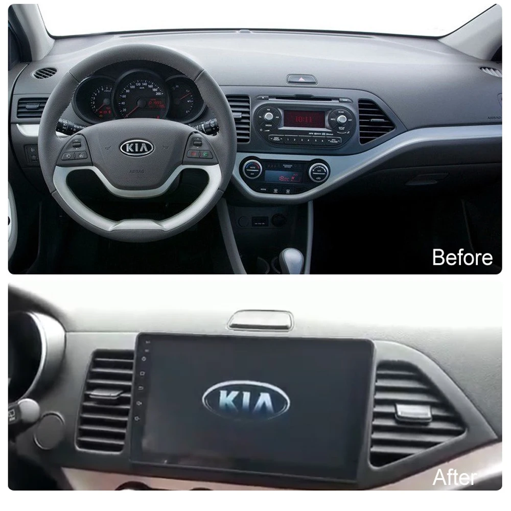 8 ядер автомобильный DVD для KIA PICANTO утреннее левое Вождение 2011-2017 gps навигация Радио