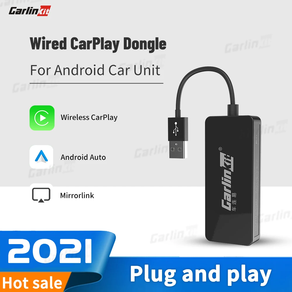 Проводной адаптер CarlinKit для Apple Carplay Dongle Android Авто USB автомобильное головное