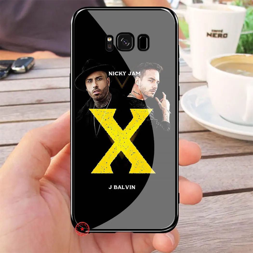 L56 певица J Balvin закаленное Стекло чехол для samsung Galaxy A70 A60 A50 A40 A30 A20 A10 S8 S9 S10 Note 8 9 10