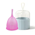 Менструальная чашка для женщин в любое время, менструальная, Органическая, многоразовая, силиконовая, для женской гигиены, оптовая продажа, коллектор менструаций