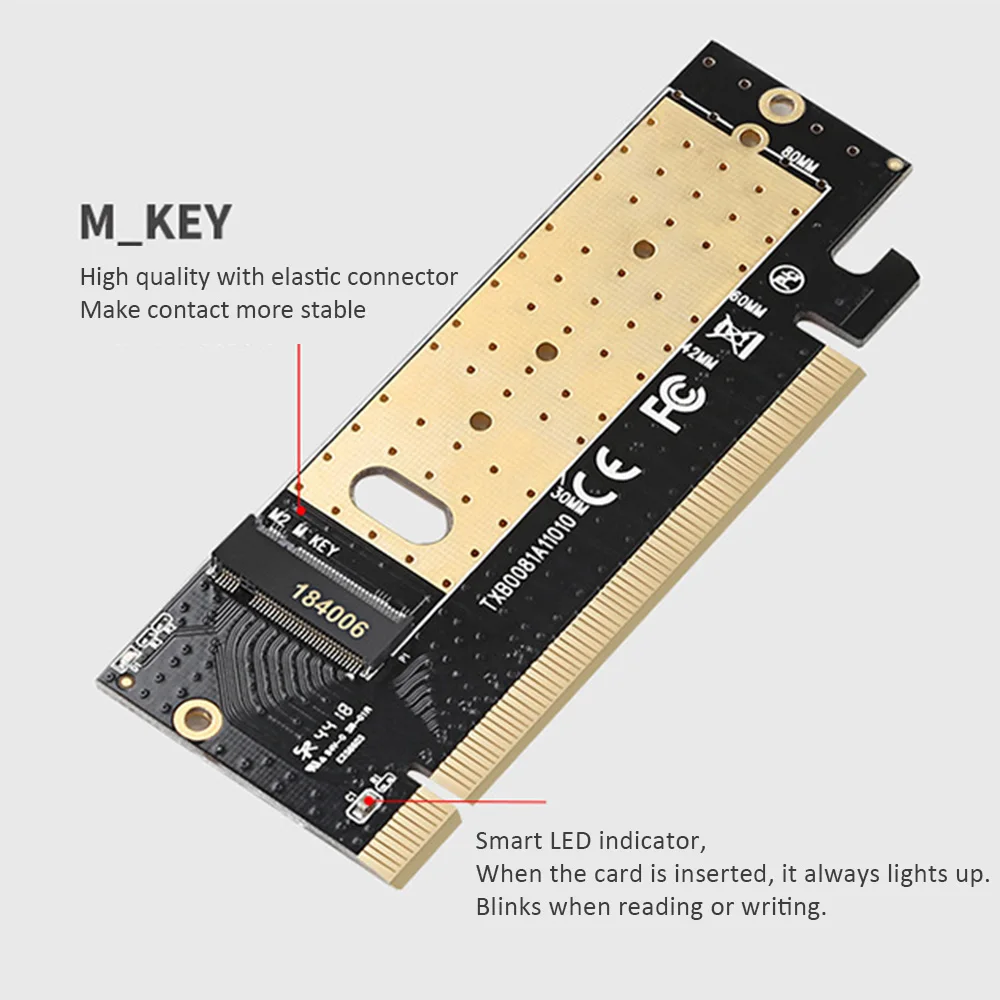 M.2 NVMe SSD адаптер M2 к PCIE 3 0 X16 контроллер карта M ключ интерфейс поддержка PCI Express 0x4