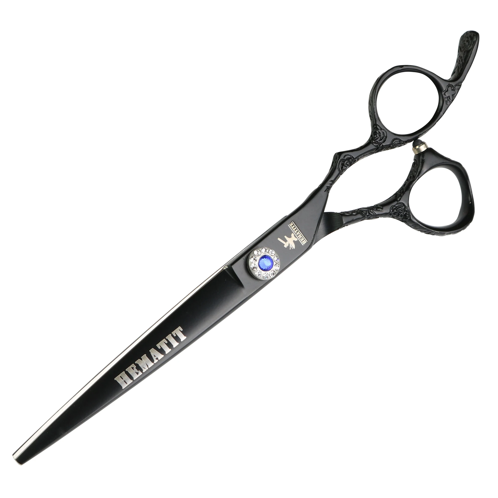 7 дюймов Черная роза резьба профессиональные ножницы для волос Япония 440C резки