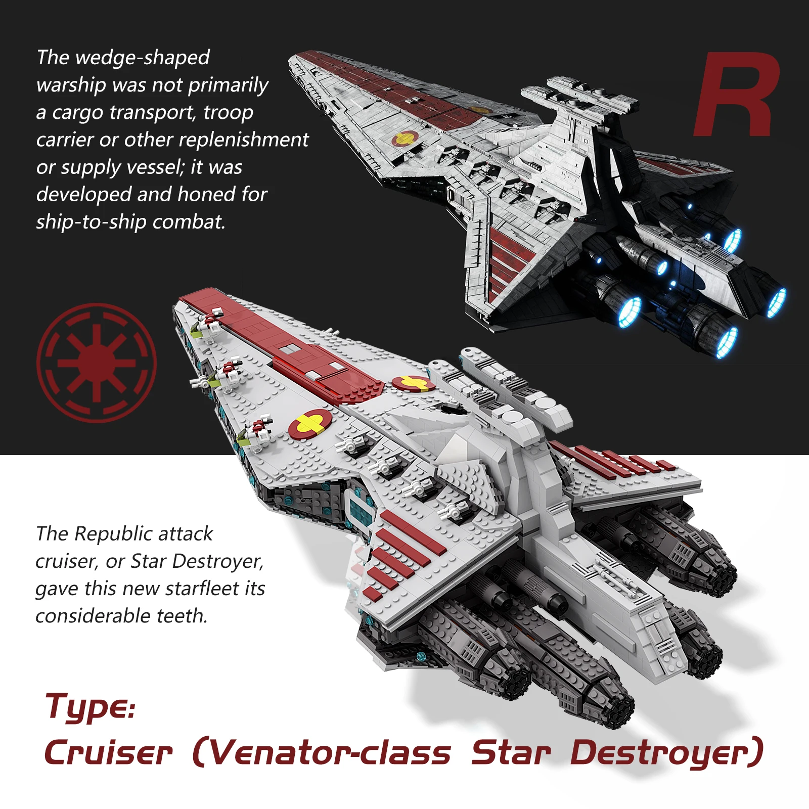 

13135 21004 Eclipse Class Dreadnought Star Toys ISD Monarch Outer Space Destroyer UCS Executor Building Blocks Kids Gift