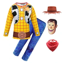 TS4 Kids Clothes Halloween Costumes for Boys Woody Cosplay Carnival Party Clothing Sets Toddler Childrens Christmas Outfits