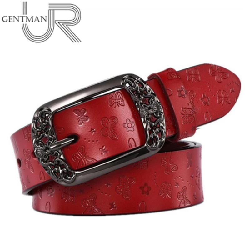 

Ремень женский из коровьей кожи, широкий, винтажный, с бабочкой