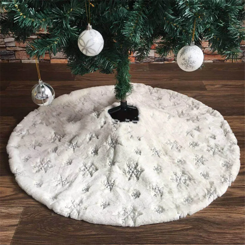 Серебряные блестки вышитая Снежинка елка юбка Рождественская Рождественское