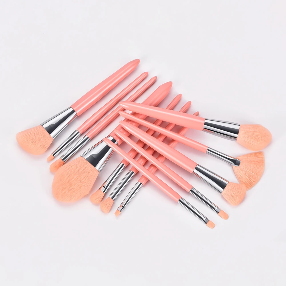 

12pcs Beauty Cosmetic Brushes Powder Blusher Highlighter Brush Professional Eyeshadow Blending Eyebrow Makeup Brushes