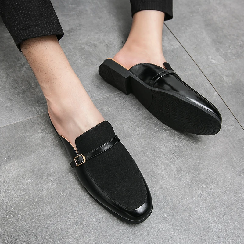 

Spring Casual Shoes Leather Shoes Men Fashion Sandals 2020 Men's Stylish Italian Casual Sneakers For Black Sport Summer Lather
