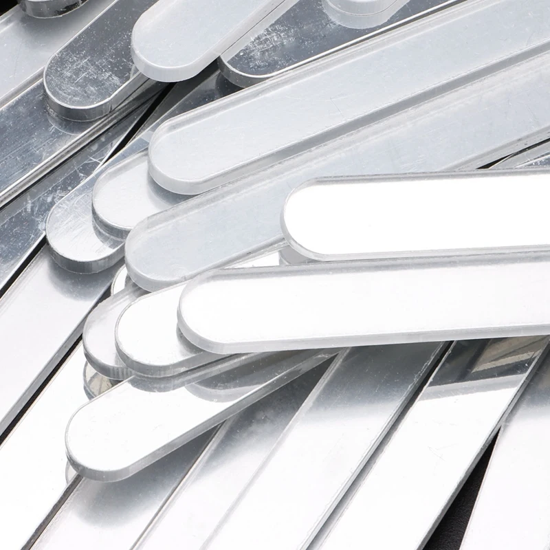 

50Pcs Acrylic Ice Cream Sticks Popsicle Stick Kids DIY Ice Cream Sticks Crafts Popsicle Stick Mould