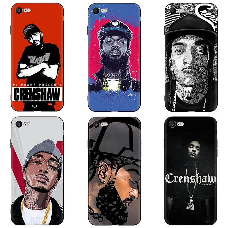 Rapper Nipsey Hussle Soft TPU Silicone Phone Cover Case For iphone 5 5s SE 6 6s 7 8 Plus X XR XS Max |