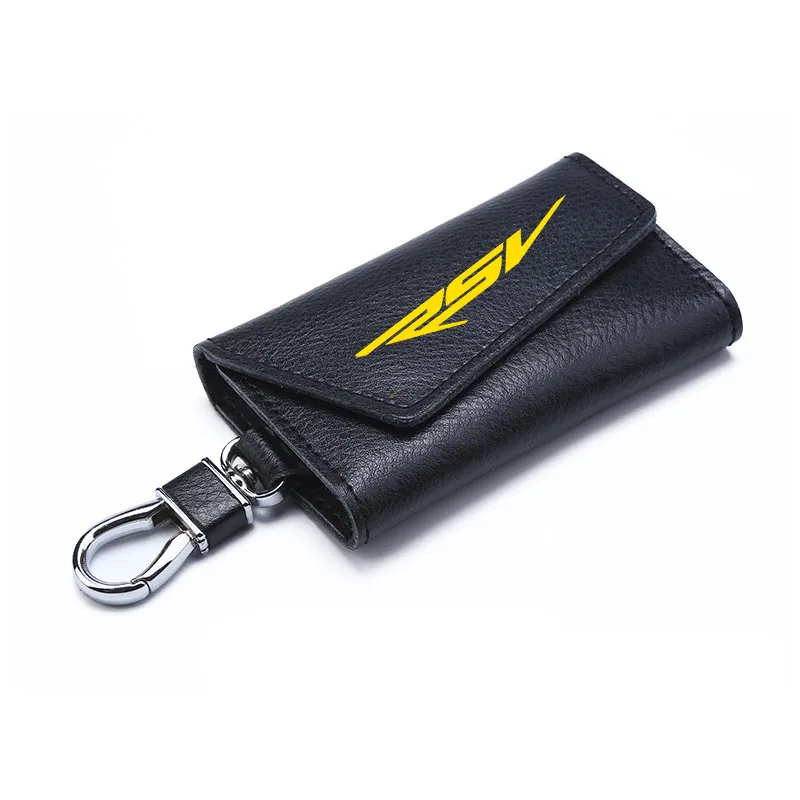 

3D брелок из воловьей кожи ключ чехол держатель цепи коллекции брелок для Aprilia RSV mille/R логотип мотоцикл знак кольцо для ключей