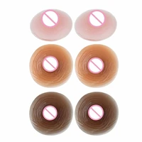 1 pair female adult fake nipples self adhesive stickers simulation silicone chest paste sticky bra nipple cover crystal bra
