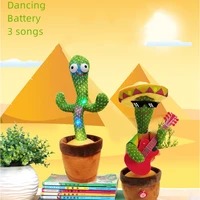 dancing cactus doll speak talk sound record repeat toy cute electric cactus electron plush toy funny home office decoration