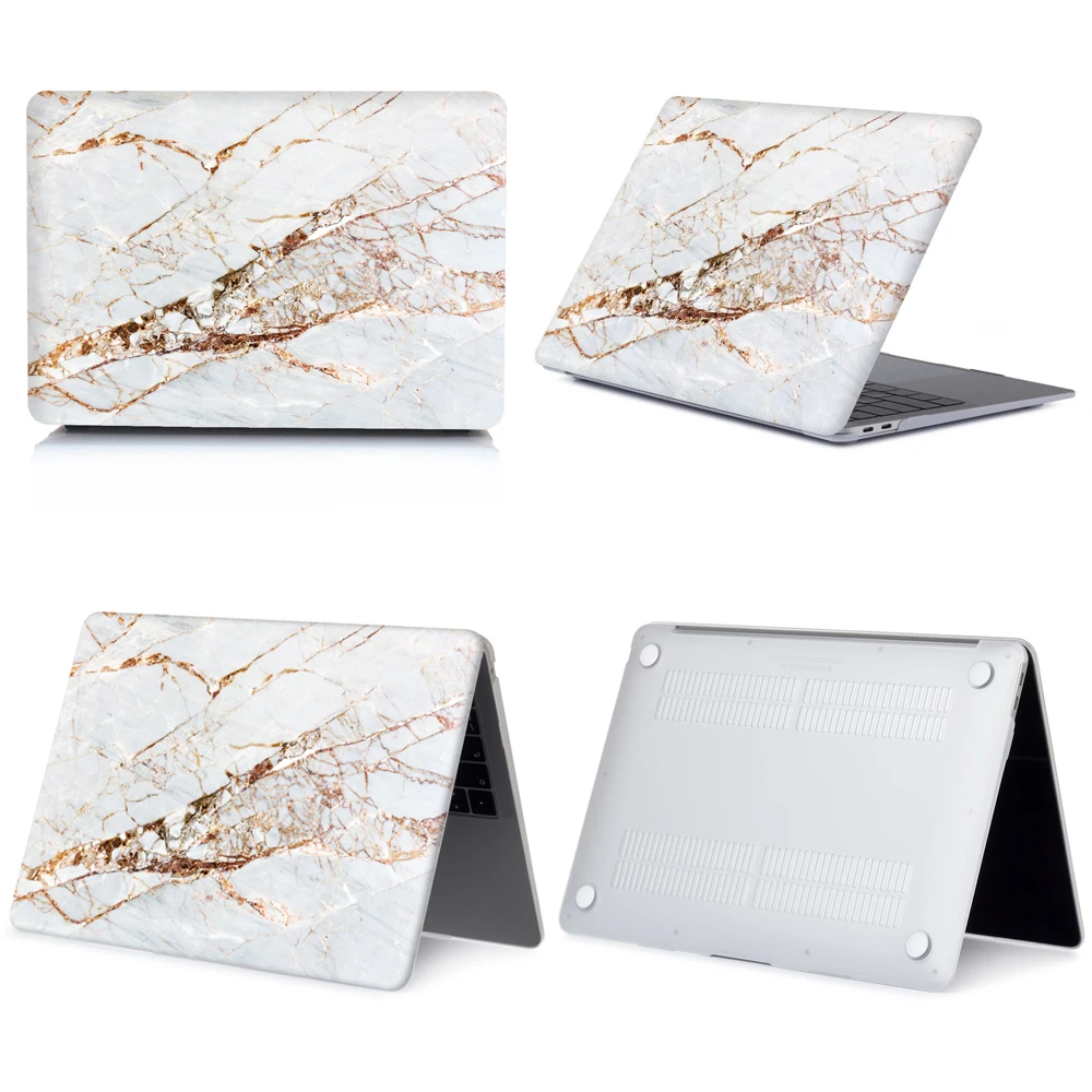 2020 мраморный чехол для ноутбука Apple MacBook Air 13 M1 Macbook Pro 12 с сенсорной панелью 15 16