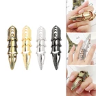 Женское кольцо в готическом стиле, регулируемое кольцо для ногтей с большим пальцем