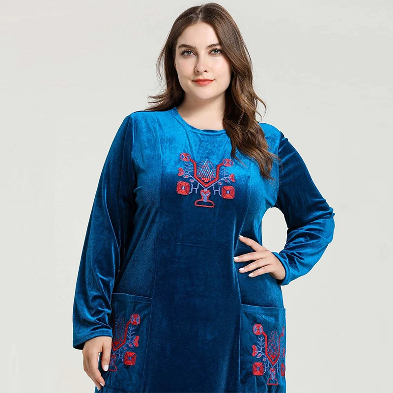 Мусульманское платье мусульманская Турция Мода Большой размер женский арабский