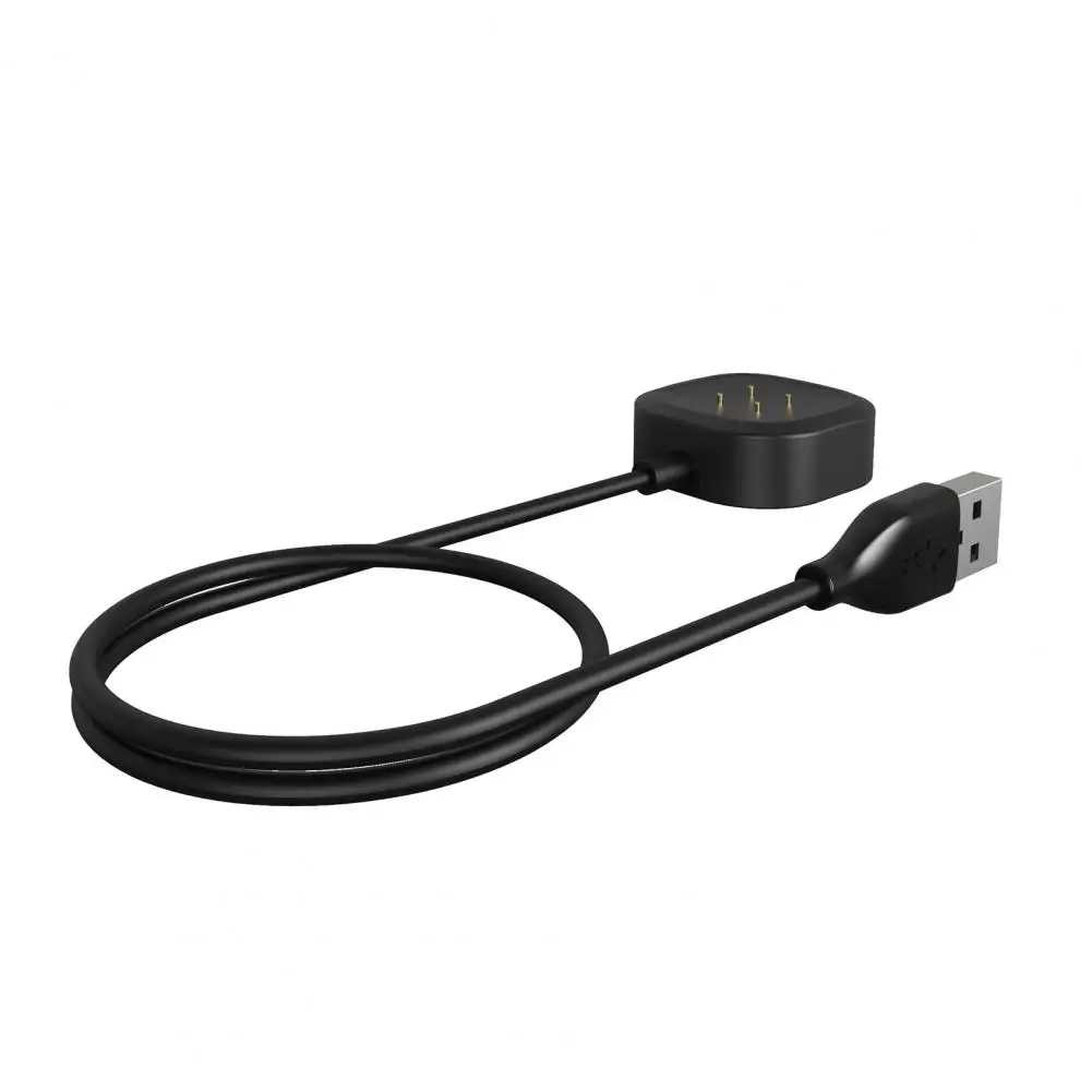 portable 100cm smart watch fast charging cable usb charger for fitbit versa3sense wearable devices smart accessories free global shipping