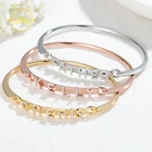 Пользовательское имя браслет со стразами сапоги с перфорацией для женщин по заказу с украшением в виде кристаллов имя браслет регулируется CZ камни DIY браслет подарок