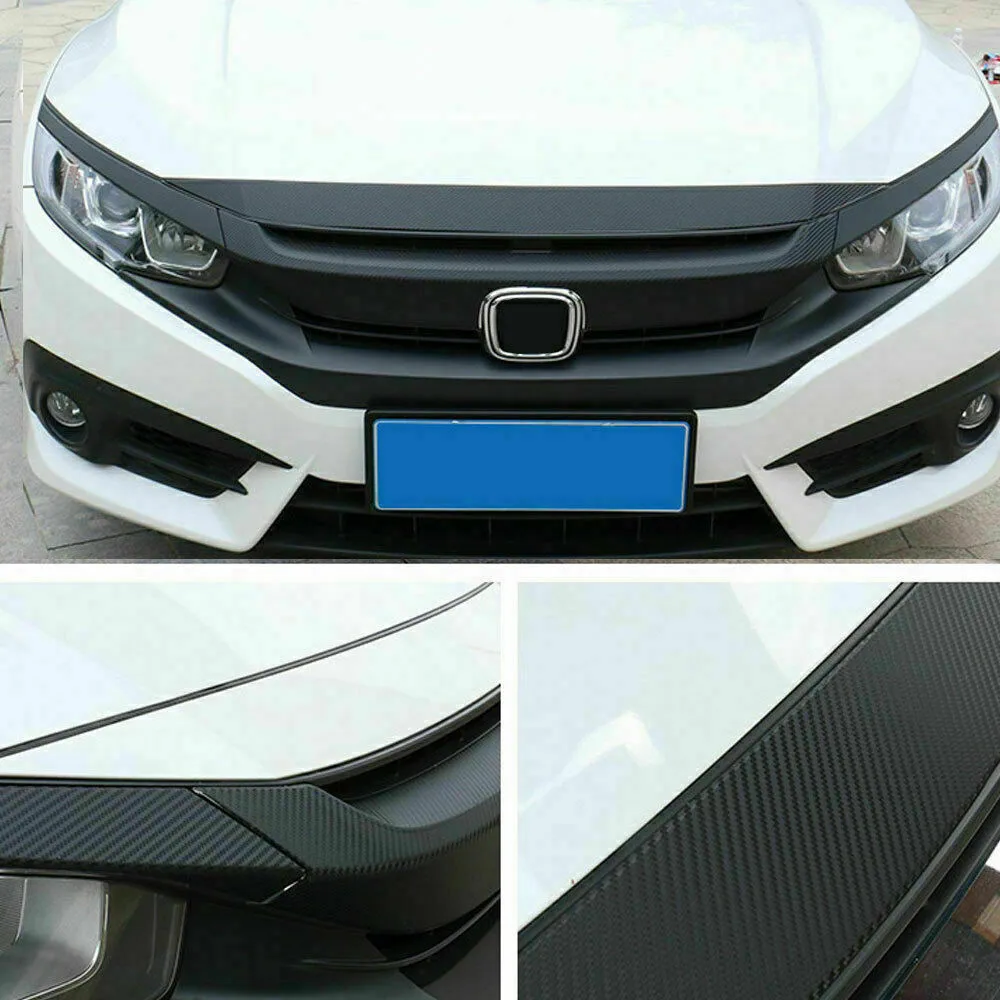

1PC For Honda Civic 2016-2019 Grille Decal Car Sticker Vinyl New Durable