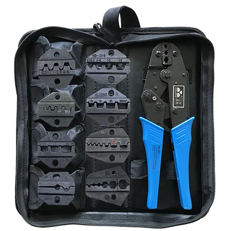 HS-30J 8 Jaws Bag Обжимные плоскогубцы HS-30J 8 челюстей набор plug/трубка/изоляция/неизолированные клемм плоскогубцы alicate ручной инструмент комплект Зажимные инструменты - Цвет: HS-30J 8 Jaws Bag