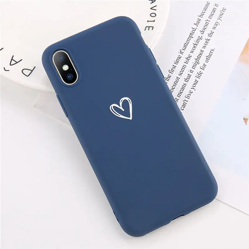 3532N Силиконовый чехол Moskado для iPhone X XR XS Max 7 8 6 6s Plus 5 5S SE Love Heart Letter чехол для телефона с рисунком в виде животного мягкий чехол из ТПУ - Цвет: 3532N