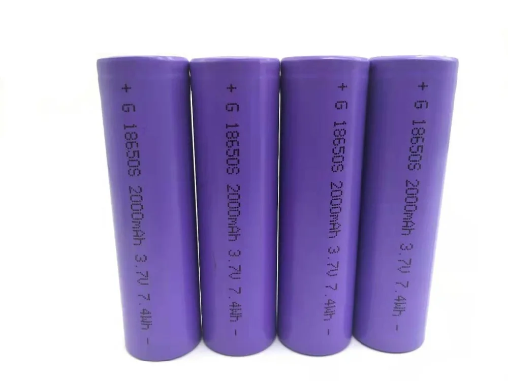 2 шт/партия 18650 аккумуляторные батареи 2000 mah 3,7 V литий-ионная фактическая емкость 2000 mah для power bank фонарик vtc5 batt