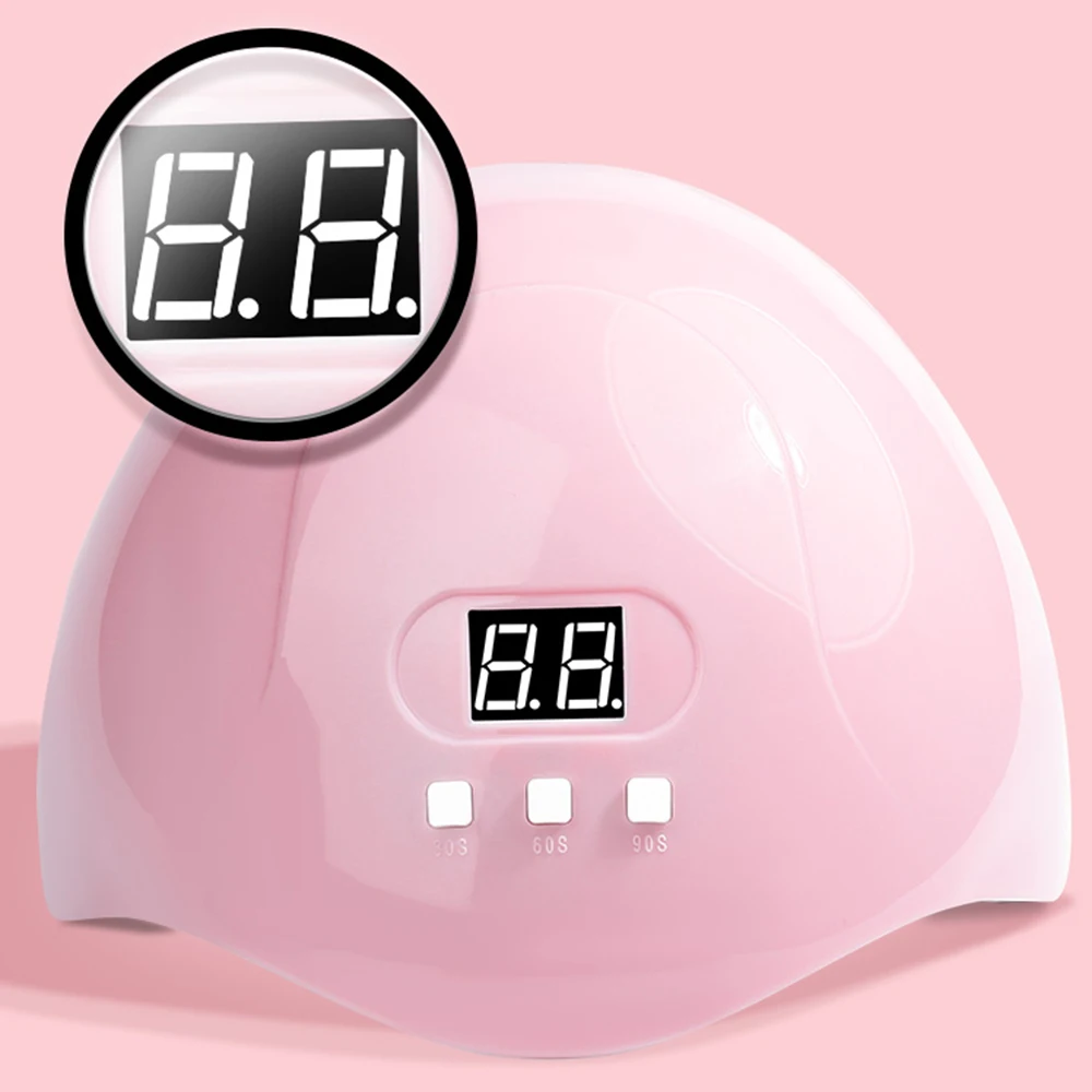 

54W LED UV Light for Gel Polish Nails 18Leds Auto Sensor Nail Lamp Quick Drying Professional Nail Art Salon Phototherapy Machine