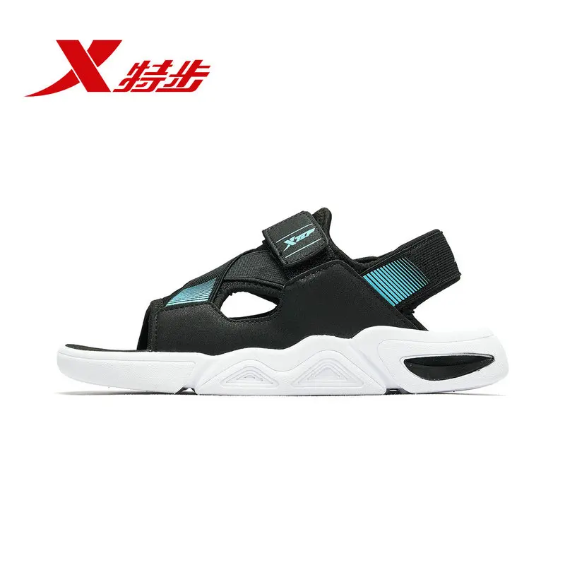 Xtep/летние детские сандалии Крутые пляжные спортивные на плоской подошве для