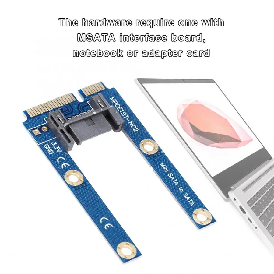 Компьютерные Кабельные адаптеры синий адаптер АБС карта mSATA SATA 7 контактов