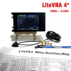 Новинка, идентификатор яркости 50 кГц  6,3 ГГц, LiteVNA, 3,95 дюйма, Векторный анализатор сети с сенсорным экраном, анализатор HF, VHF, UHF, антенны, обновление NanoVNA