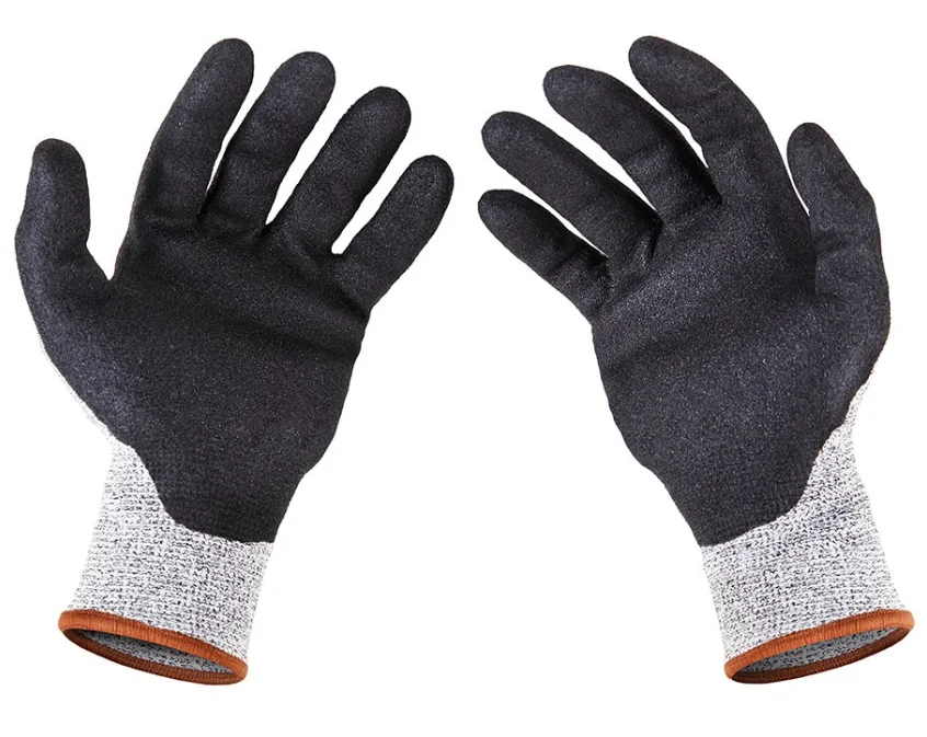 Высококачественные двухцветные защитные рабочие перчатки из латекса с