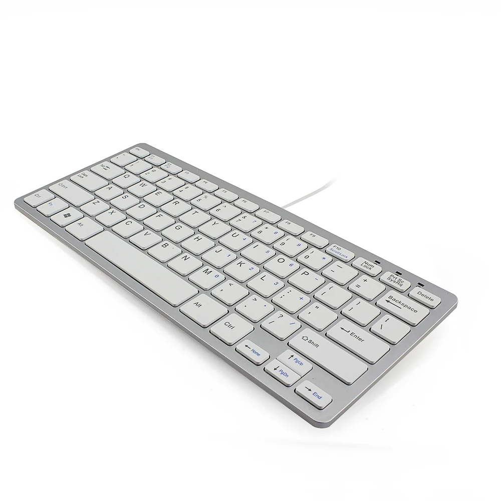 CHYI Mini 78 клавиш ультра тонкий USB Проводная клавиатура Портативный тонкий эргономичные компьютерные клавиатуры для Apple Macbook портативных ПК PC Тетрадь