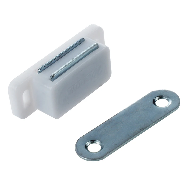 Дверная фурнитура для шкафа белая база 1 8 &quotдлинный одиночный магнитный