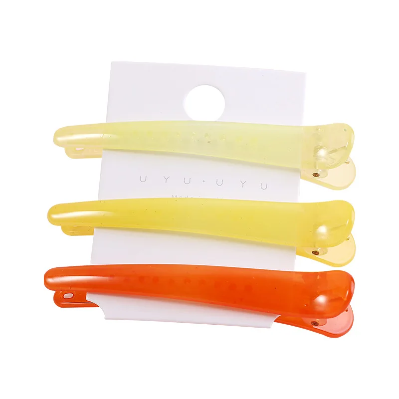 

Hairpins Jelly Color Needle Clip Salon 3pcs/set Hair Clip Resin