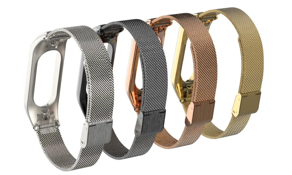 Mi Band 3 ремешок для Xiaomi Mi Band 3 браслет металлический нержавеющей Miband 3 ремешок