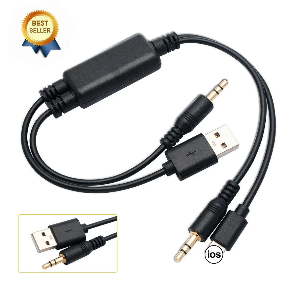 

Car Audio Adapter USB 3.5MM AUX Interface Cable Music Phone Charging Cable BMW Mini Cooper Car Electronics Accessories